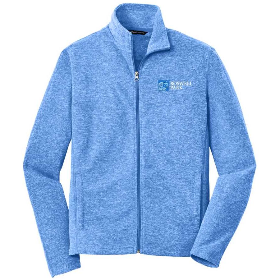 Port Authority Men's Heather Microfleece Full Zip Jacket