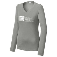 Load image into Gallery viewer, Sport Tek Women&#39;s Long Sleeve V Neck Tee

