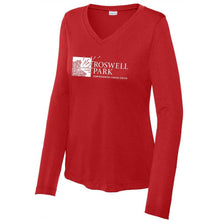 Load image into Gallery viewer, Sport Tek Women&#39;s Long Sleeve V Neck Tee
